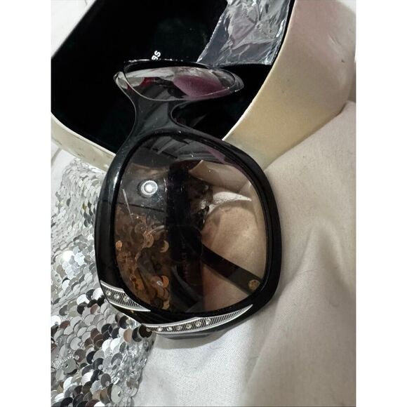 Versace Sunglasses Black  Oversized Bling- Crystal/rhinestone  VE4183B Designer main image 11
